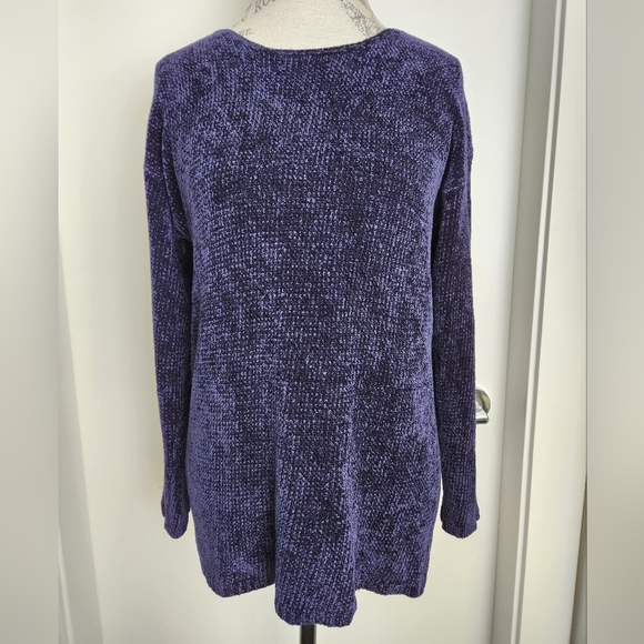 Vintage Sweaters - Otter 90s Chenille Yarn Sweater